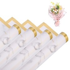 Flower Wrapping Papers, 57cm/22 Inch White Packaging Paper, Packs of 20