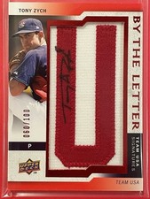 2009 Upper Deck Signature Stars Tony Zych By the Letter Signatures #BTLU-TZ