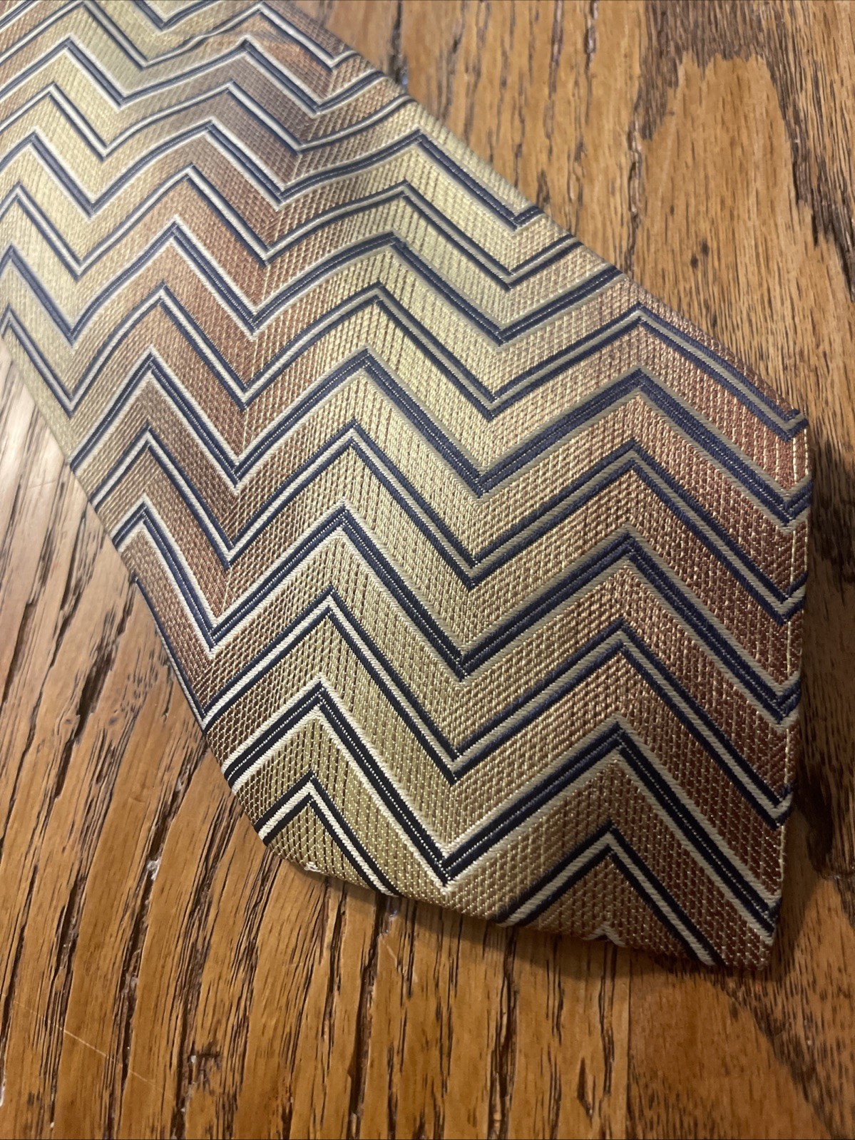 Vintage EUC Tino Cosma Woven Geometric Silk Tie Men’s Necktie Made In Italy