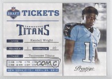 2012 Playoff Prestige NFL Draft Tickets Holokote 50/100 Kendall Wright #7 y0i