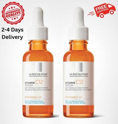 2 La Roche-Posay Pure 12% Vitamin C Serum For Face-1 FL  Anti Wrinkle Exp 2/2027