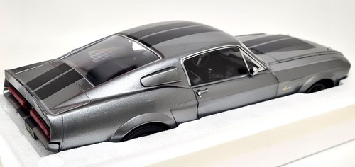 KK 1/12 Shelby GT500 Eleanor Mustang 1967 Metallic Grey Diecast Scale Model Car - 第 7/12 張圖片