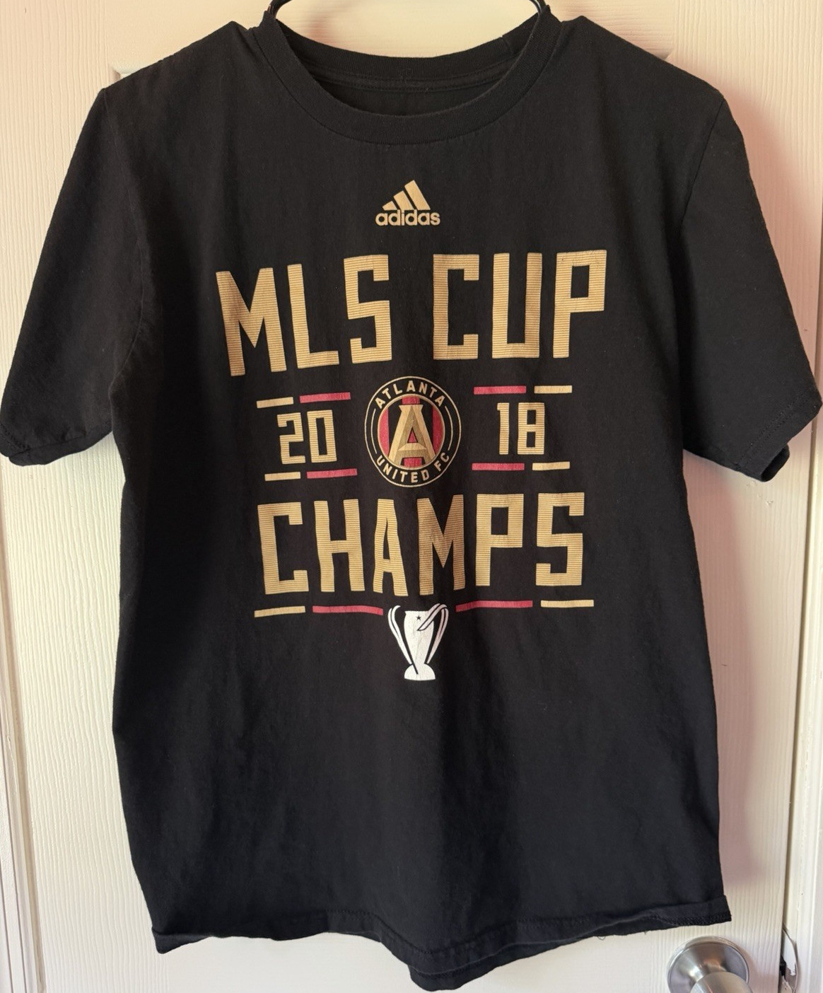 adidas Atlanta United FC MLS Cup 2018 Champs Men's Medium Black T-Shirt