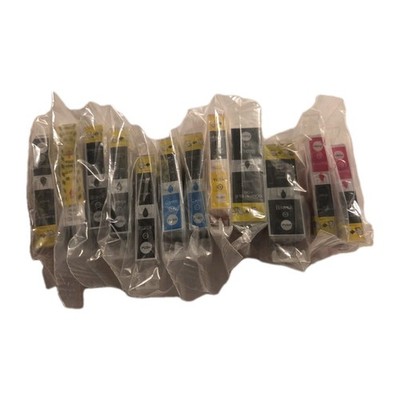 12er Set kompatible Druckerpatronen für Canon CLI-521/CLI-526 & PGI-520/PGI-525