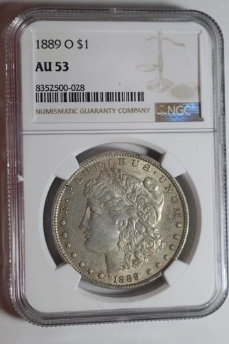 1889 O Morgan Silver Dollar AU53 NGC #28
