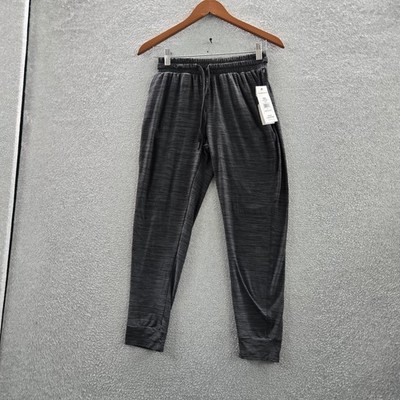 LEG3ND Women Activewear Pants S Black Space Dye Jogger Cropped 23'' Inseam NWT