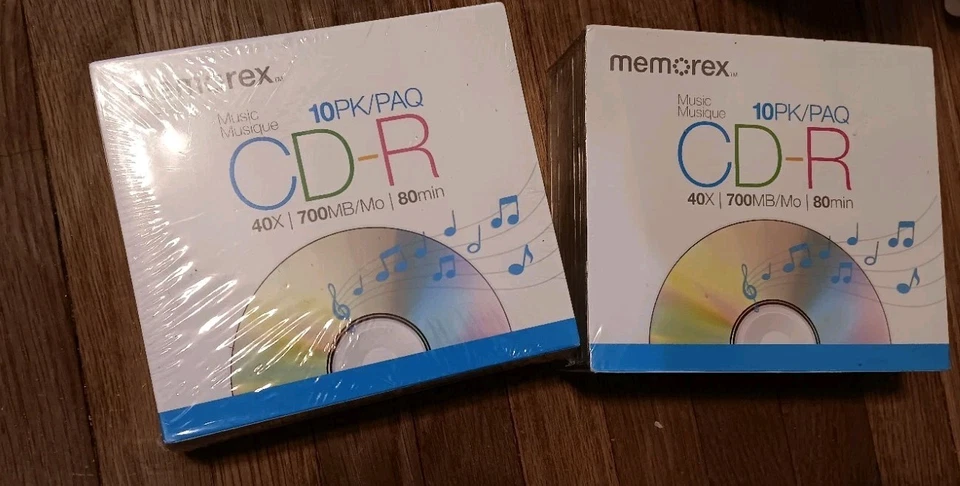 Sealed Memorex CD-R 10-Pack With Jewel Cases 700MB 80Min 40X - Image 2 of 4