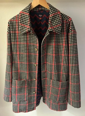 ROWING BLAZERS x TARGET Men s Plaid blazer LARGE wool 2-Pocket Long Jacket Coat