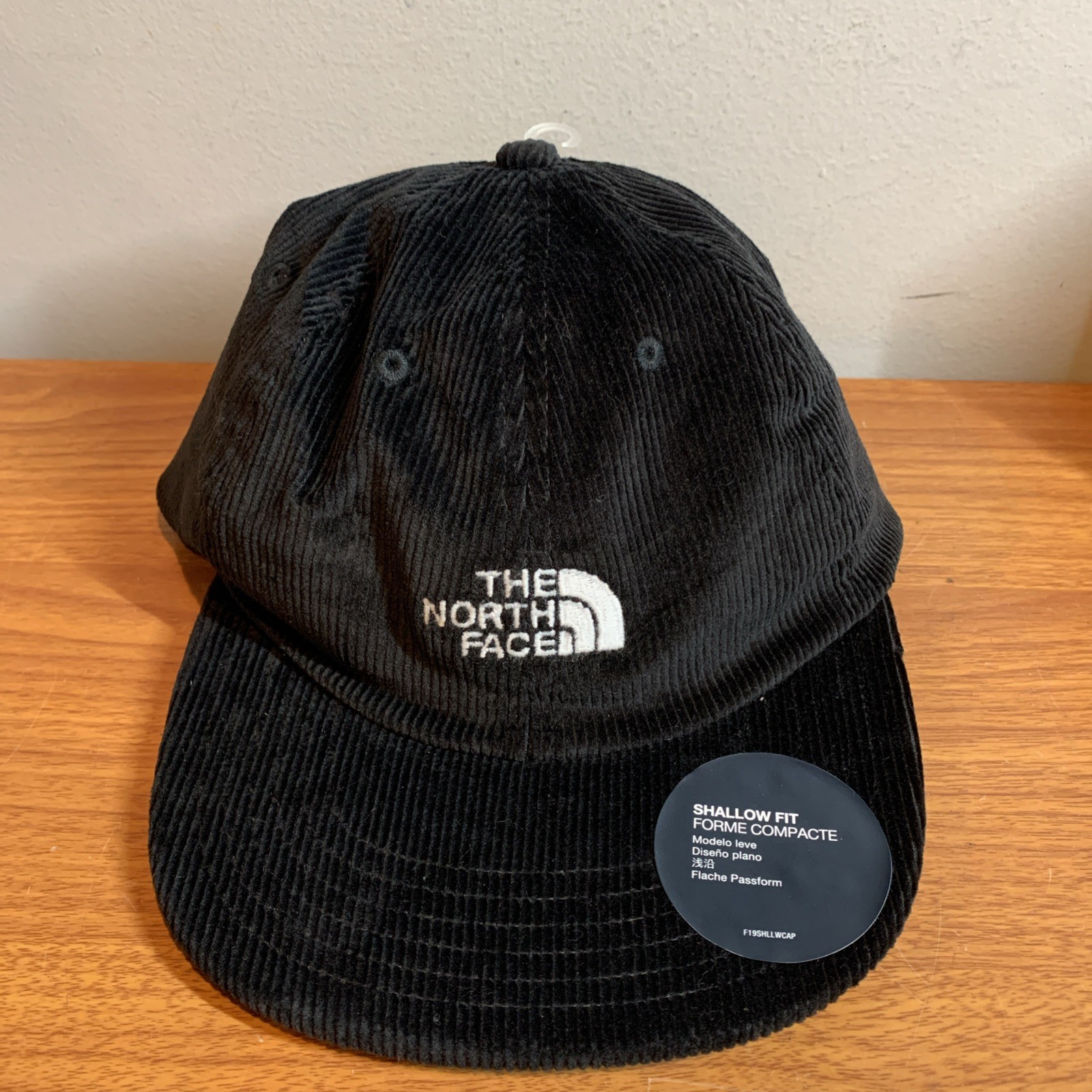The North Face Rare Black Corduroy Strapback Hat Cap TNF Fast Shipping