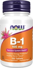 NOW Supplements, Vitamin B-1 100 Mg, Energy Production*, Nervous System Health