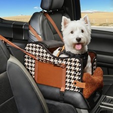 Center Console Dog Car Seat,Pet Puppy Car Seat,Middle Console Dog Armrest Boo...