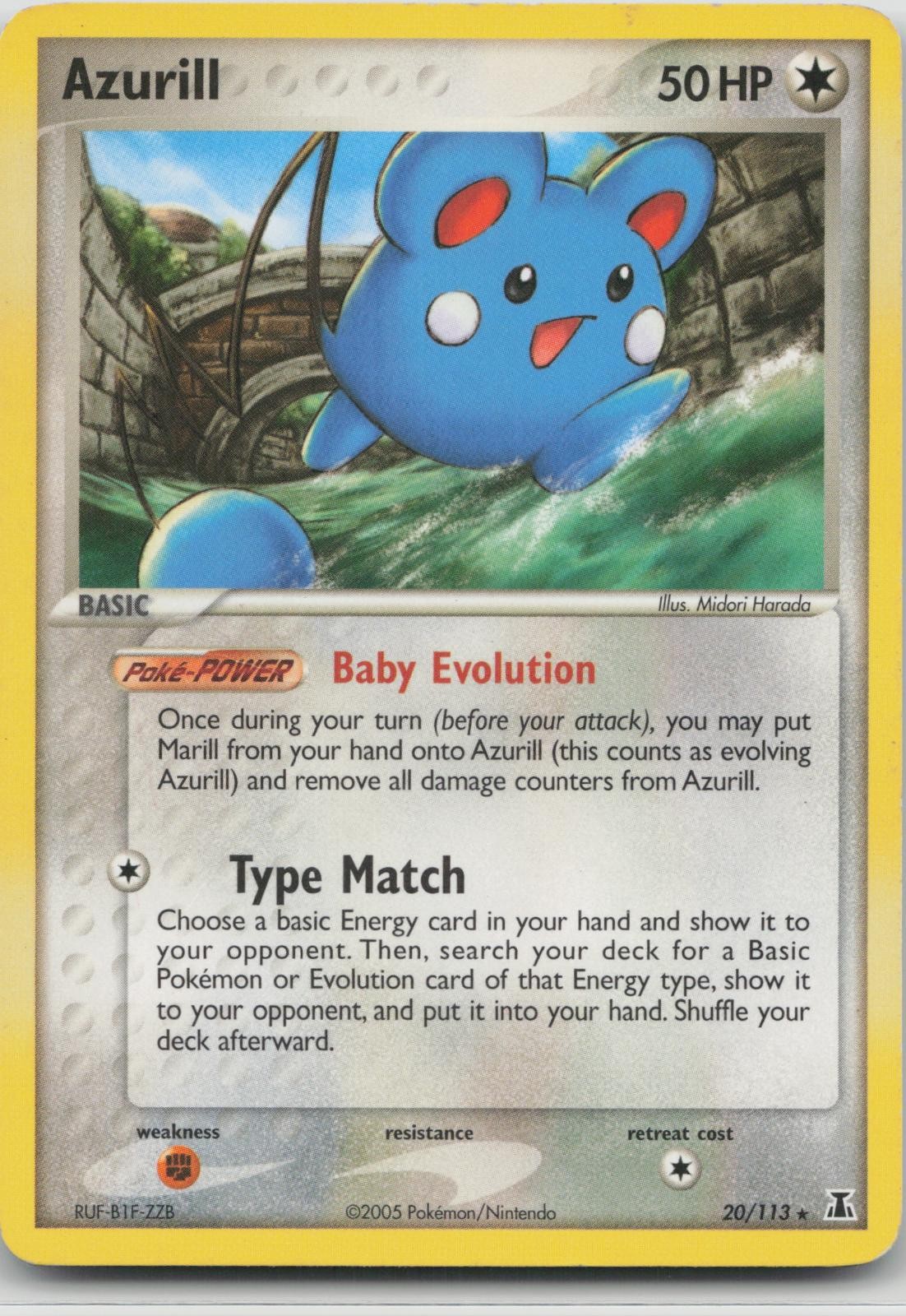 Azurill 20/113 Rare Delta Species Pokemon NM