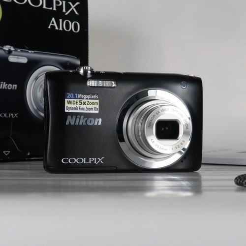 Nikon Coolpix A100 20.1MP 10x Digital Kamera Black Boxed