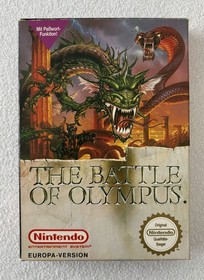 THE BATTLE OF OLYMPUS EMBALAJE ORIGINAL con instrucciones NINTENDO NES &iexcl;RARO! BUEN ESTADO!