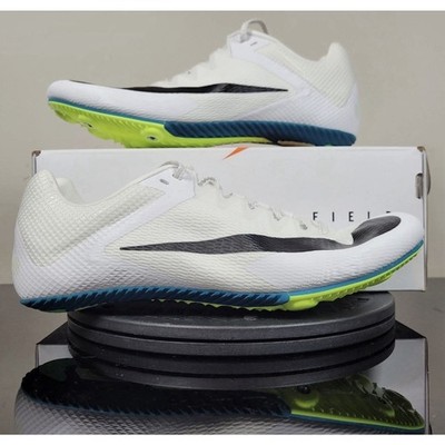 New Men's Nike Zoom Rival Sprint Track White Black FZ9663-102 8.5