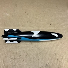 VINTAGE SWIM WAYS TOYPEDO SWIMMING POOL TORPEDO UNDERWATER TOY 11.5” Orca Whale