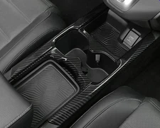 For Honda CRV CR-V 2017-2022 Carbon Fiber Center Water Cup Holder Panel Trim 1pc