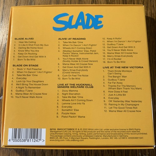SLADE - All The World Is A Stage 5 CD Box Set. Free S/H. - Picture 2 of 4