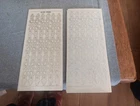 2X HOLOGRAPHIC  STICKERS SCRAPBOOKING NEW   (ST1108)  GOLD/SILVER CHR.  LINES