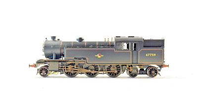 HORNBY SPUR 00 - R3007 - BR SCHWARZ 2-6-4T THOMPSON KLASSE L1 67759 VERWITTERT