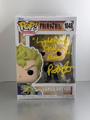 Patrick Seitz Signed Autographed Quoted Funko Pop #1048 LAXUS DREYAR Fairy Tail