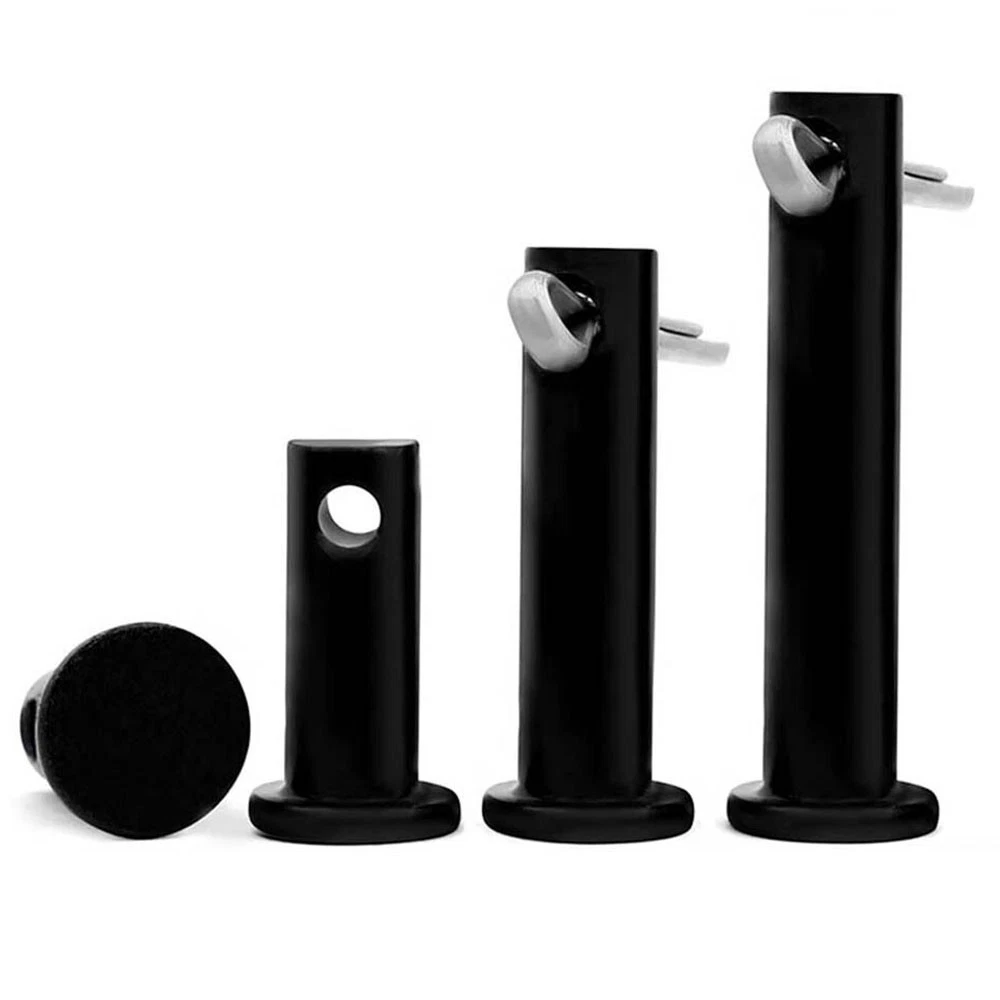 50 perni in gomma per spilla da bavero, diametro 11,5 mm, colore nero