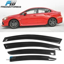 Fit 12-16 Subaru Impreza & 15-21 WRX STI Slim 4PC Window Visor Rain Sun Guard