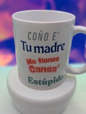 Novelty Ceramic Mug Spanish Humor Printed Design, Decorated, Hot Beverage
