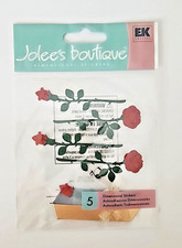 RETIRED Jolee's Boutique 3D Embellishments - Long Stem Red Roses - SPJC033