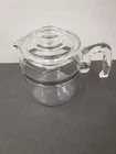 “VINTAGE PYREX FLAME WARE” NEW 6 CUP BOWL & COVER ONLY