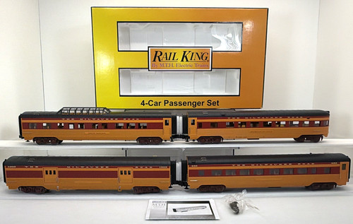 MTH Railking 30-67859 Milwaukee Road 4 vagones 60’ juego de pasajeros aerodinámico O nuevo | Zustand: New