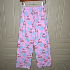 Strawberry Shortcake Pajama Pants Sleepwear Women  s Measurements In DESC