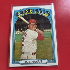 1972 Topps # 546 Joe Hague Card St Louis Cardinals