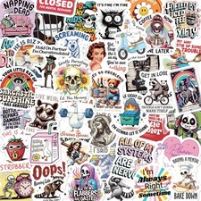 BANBBUR 200 PCS Funny Stickers for Adults,Sarcastic Holographic Colorful