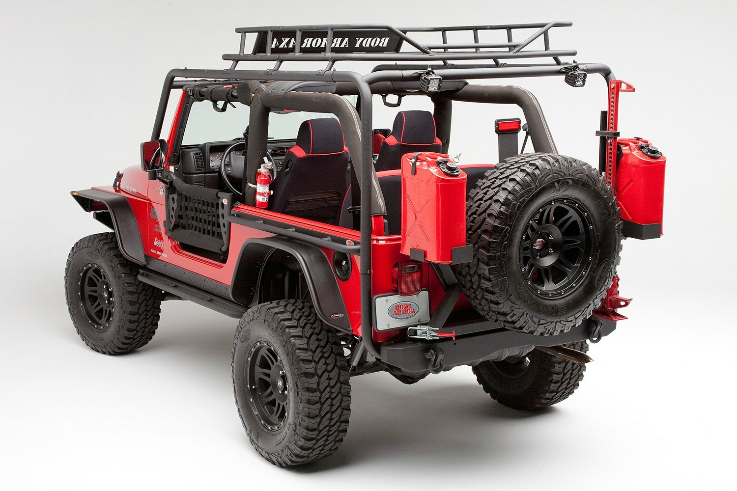 Body Armor 4X4 Rockcrawler Side Bars Sliders for 9706 Jeep Wrangler TJ