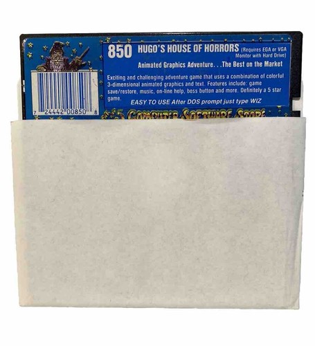 Hugo's House of Horrors 5.25 Disk The $5 Computer Software Store.