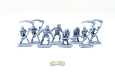 Undead: Mummy, Skeleton, Zombie - HQ Original - Minis3D 