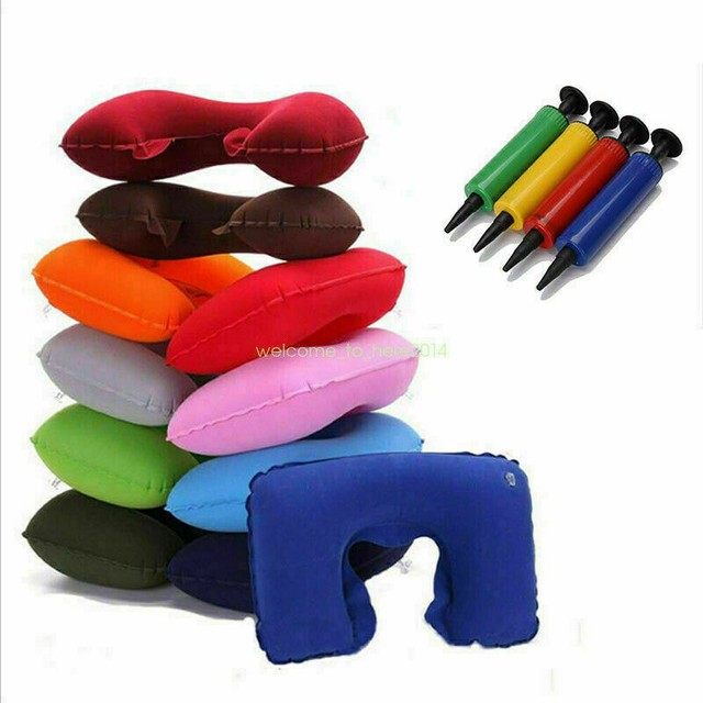 Portable Inflatable Flight Pillow Neck U Rest Air Cushion PVC Flocking Pillow TR11297 Portable Inflatable Flight Pillow Neck U Rest Air Cushion PVC Flocking Pillow TR11297