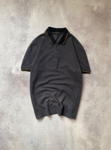 Vintage Gucci Monogramm Poloshirt Größe S