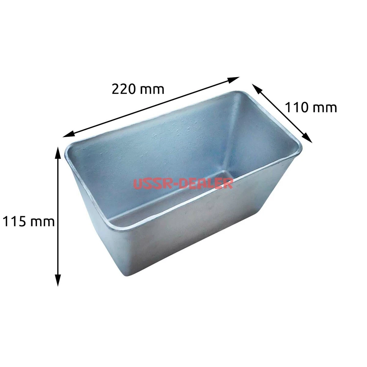 BAKING MOLD FOR BREAD CUPCAKES ALUMINUM PAN LOAF BAKEWARE CAKE L7  22*11*11.5 cm