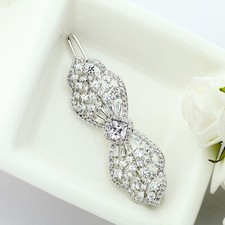 Cubic Zirconia Wedding Hair Pin, Bridal Hair Pin, Bridesmaid Hair Pin