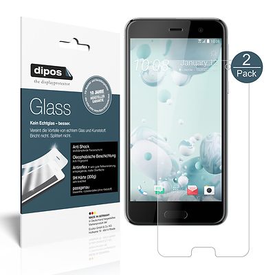 Pellicola Protettiva Antiriflesso Dipos Per HTC U Play (2 Pezzi) - Made In Germany, Opaca, Anti-impronta, Taglio Laser - 4