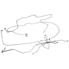 Classic Tube Brake Line Kit Complete Stainless Steel Power Disc For 9" 28-Spl...