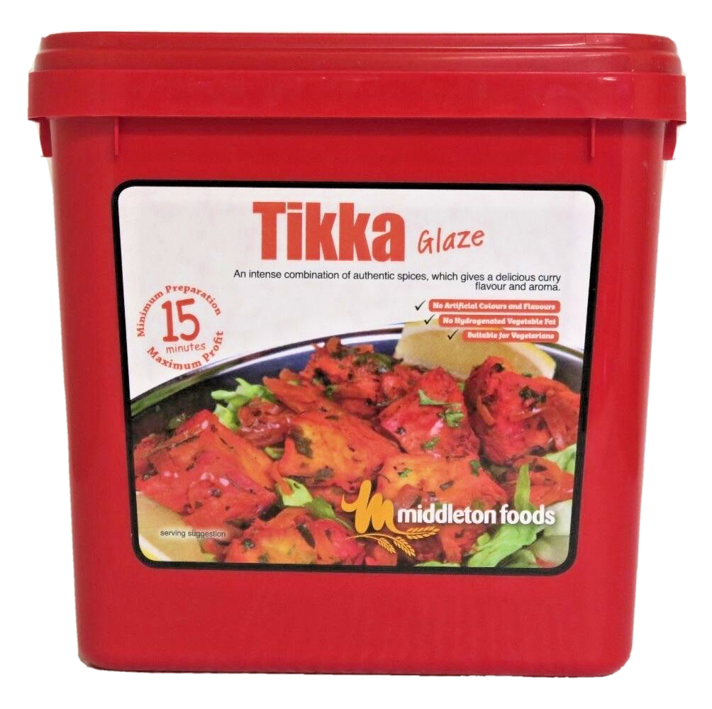 Middleton Foods 🌾 TIKKA Meat Glaze Marinade Seasoning Mix 2.5kg Red Tub