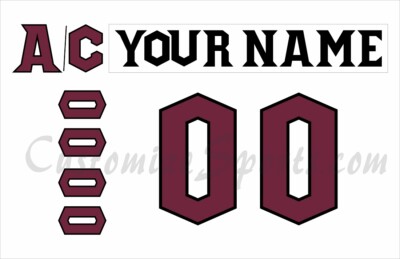 Atlanta Gladiators Customized Number Kit For 2017-2018 White Uniform