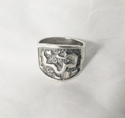 Statement Sterling Silber Ring, Schlange, Gr. 7,75