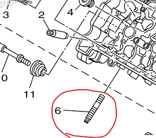 Yamaha MT09 Stainless steel exhaust header studs and flange nut kit bolts - Image 4 of 4