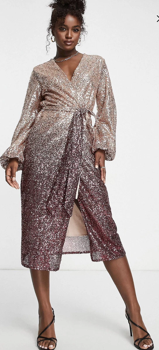 Asos midi sequin clearance dress
