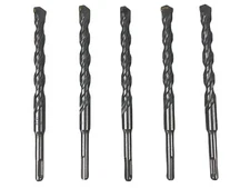 5pk Hammer Drill Bit 5/8" x 8" SDS Plus Carbide Tipped 5-1/8" LOC Masonry Rotary