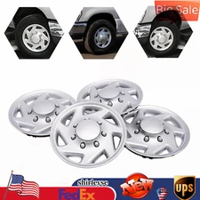 4Pcs Hub Cap Silver Van Full Wheel Cover For 99-18 Ford Econoline E250 E350 E450